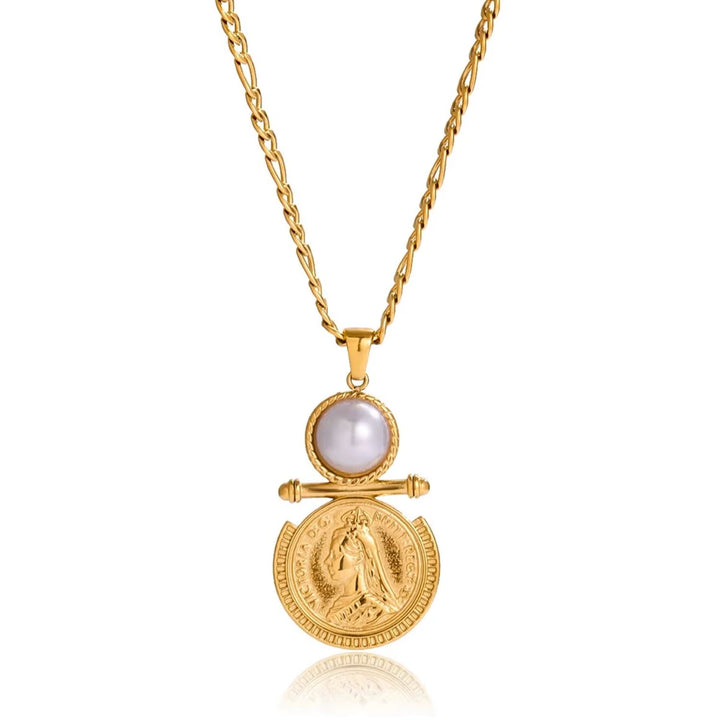 Athena Coin Pendant Necklace