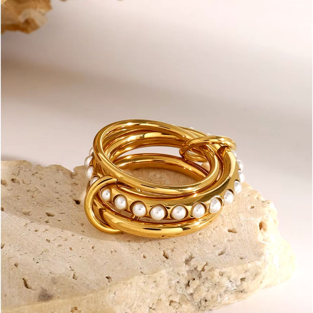 Bella Pearl Stack Ring