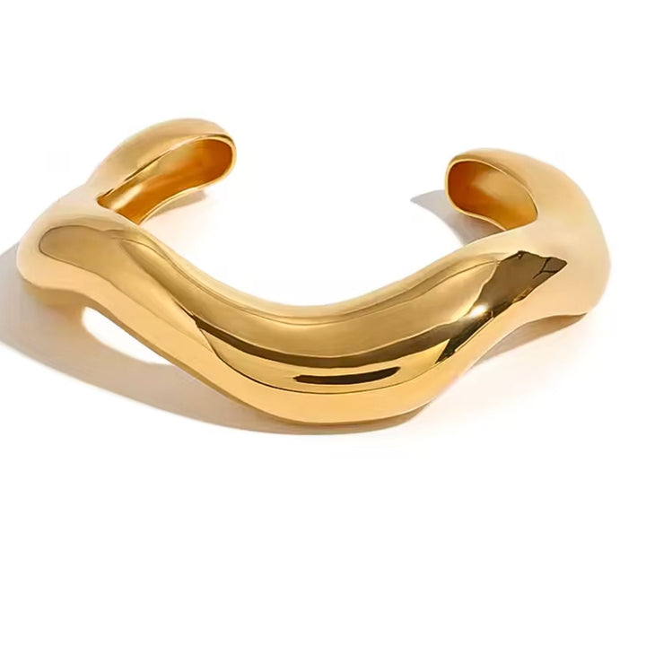 Devlin Retro Wave Cuff Bracelet