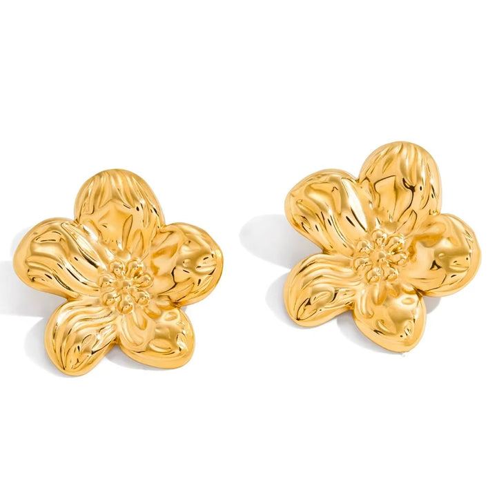 Flore Gold Floral Earrings