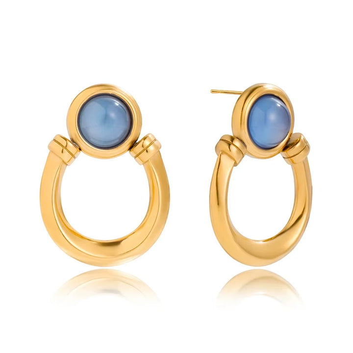 Helena Horseshoe Resin Earrings