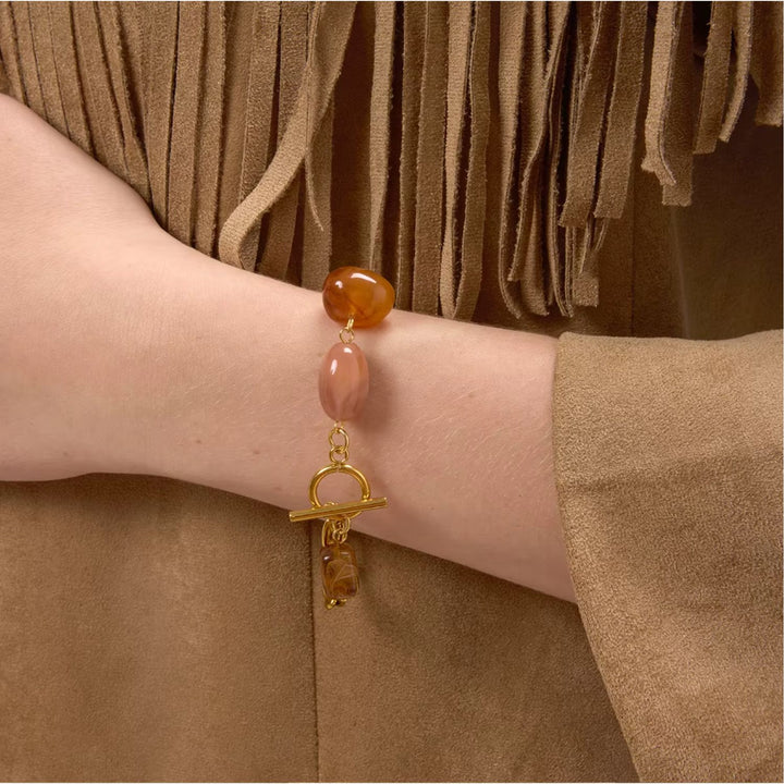 Resin Stone Chain Bracelet