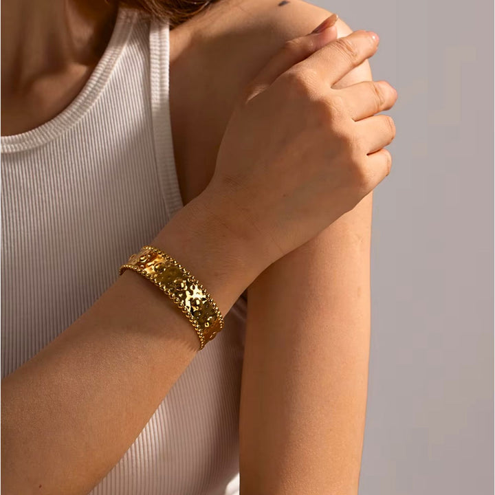 Serafina Hammered Cuff Bracelet