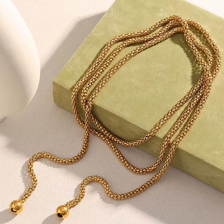 Sadie Textured Rope Chain Necklace