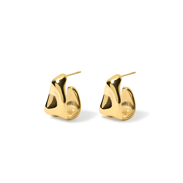 Jordana Curved Hoop Earrings