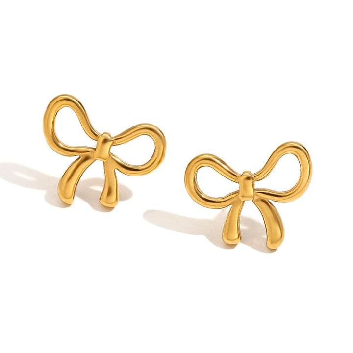 Dainty Minimalist Bow Earrings
