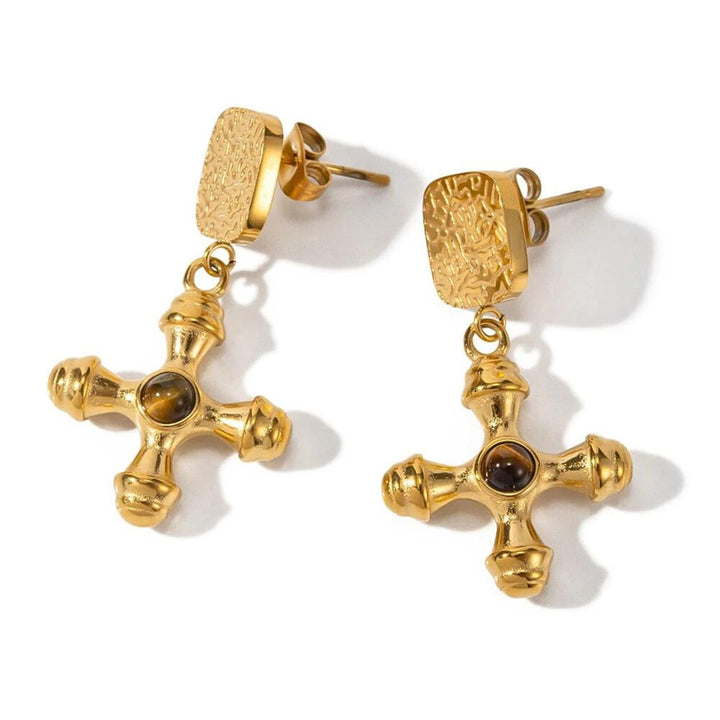 Adalena Cross Earrings