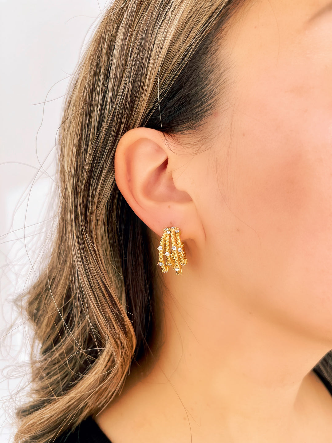 Ava Braided Dome Earrings