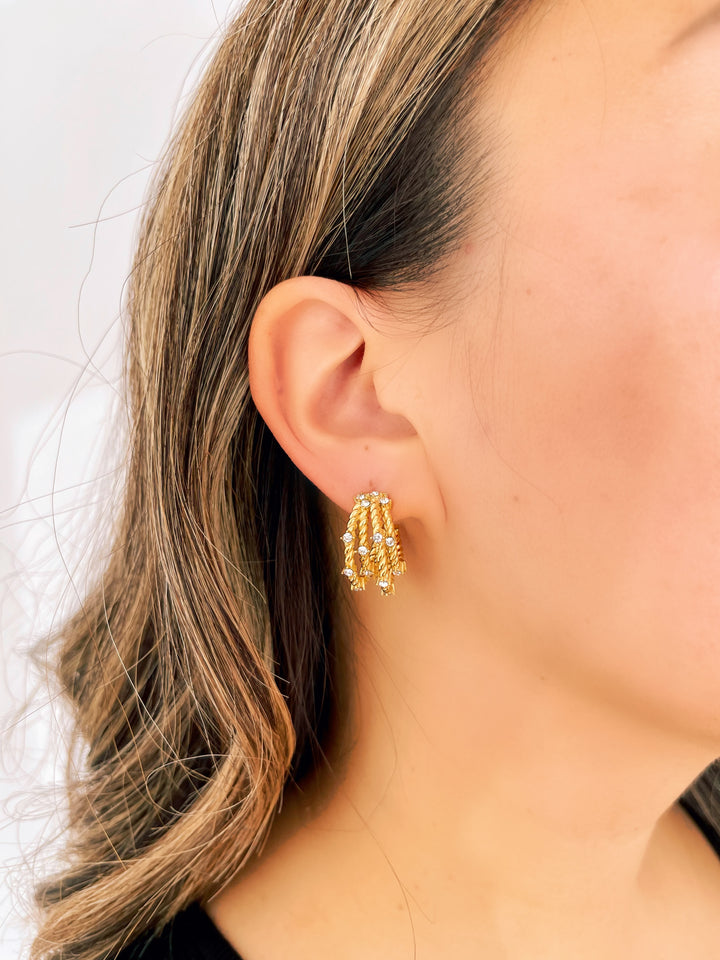 Ava Braided Dome Earrings