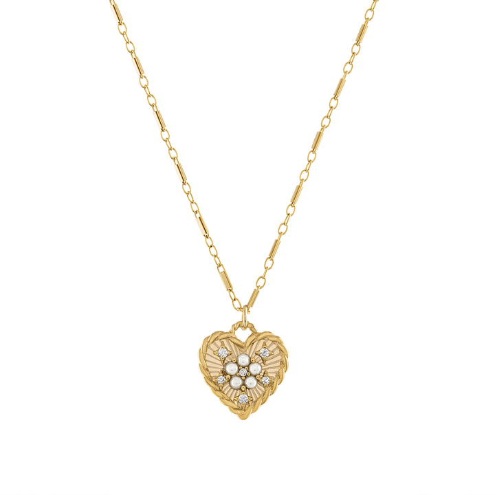 Bella Heart Pearl Necklace