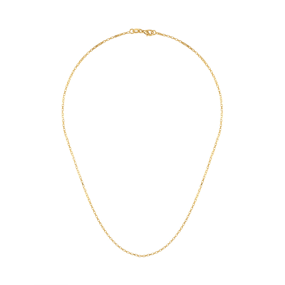 Roxy Diamond Cut Box Chain Necklace