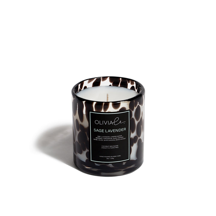 Olivia Le Sage Lavender Leopard candle