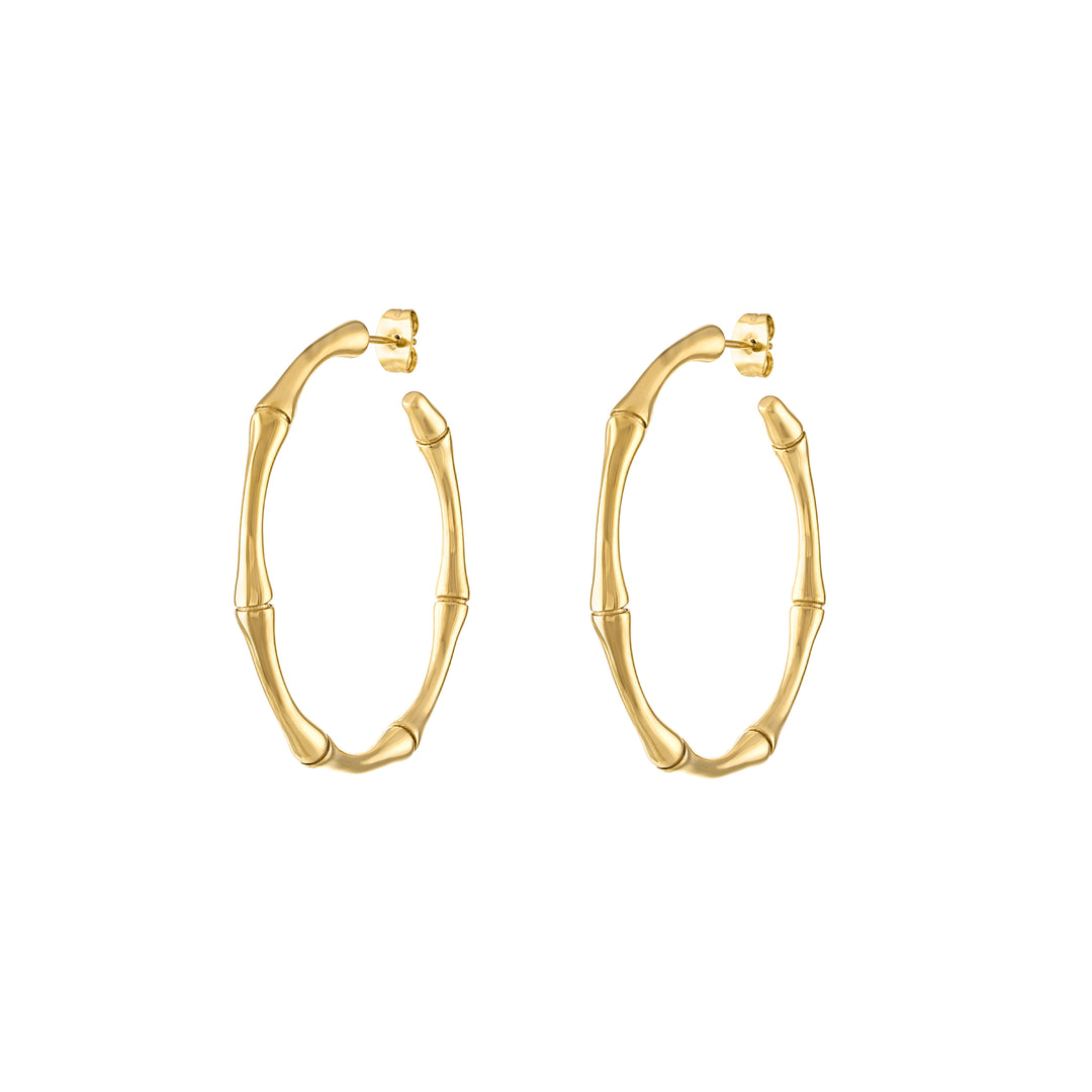 Gianna Bamboo Hoop Earrings