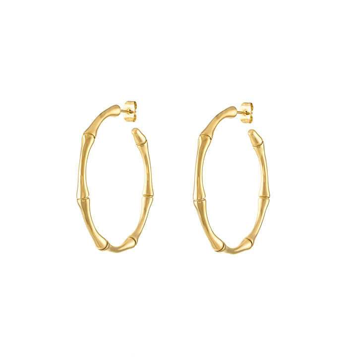 Gianna Bamboo Hoop Earrings