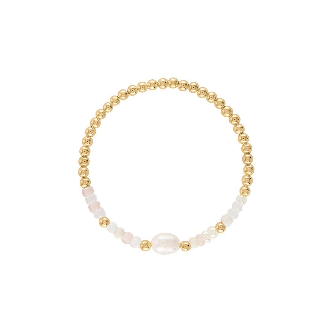 Shimmer Bead Pearl Bracelet