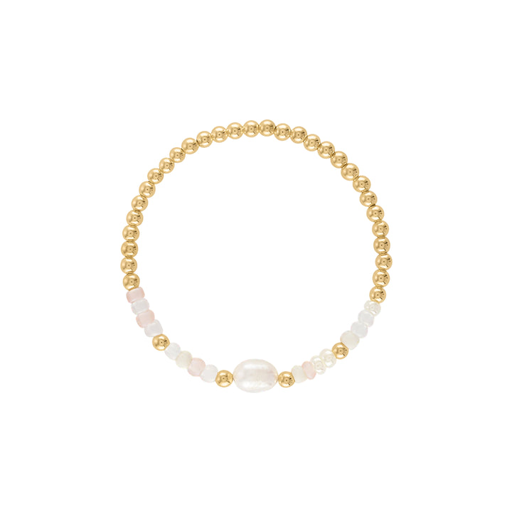 Shimmer Bead Pearl Bracelet