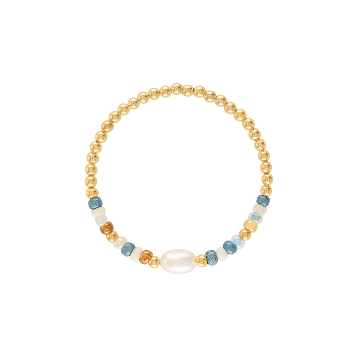 Shimmer Bead Pearl Bracelet